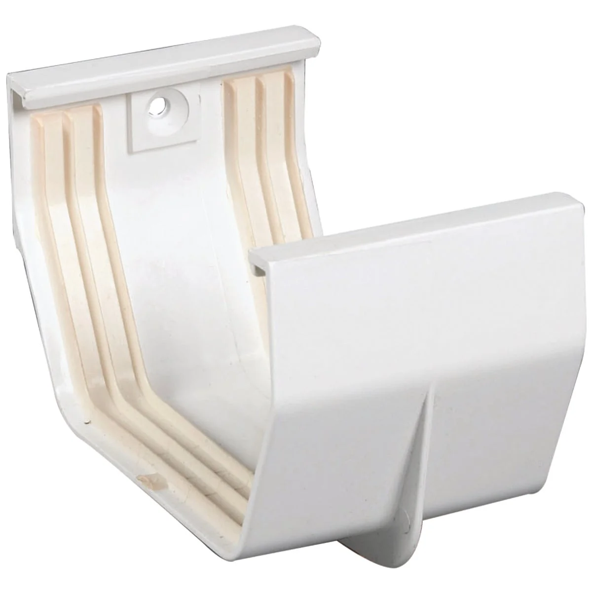Stylish Amerimax 5 In. Contemporary White Vinyl Gutter Slip Joint Connector Reliable