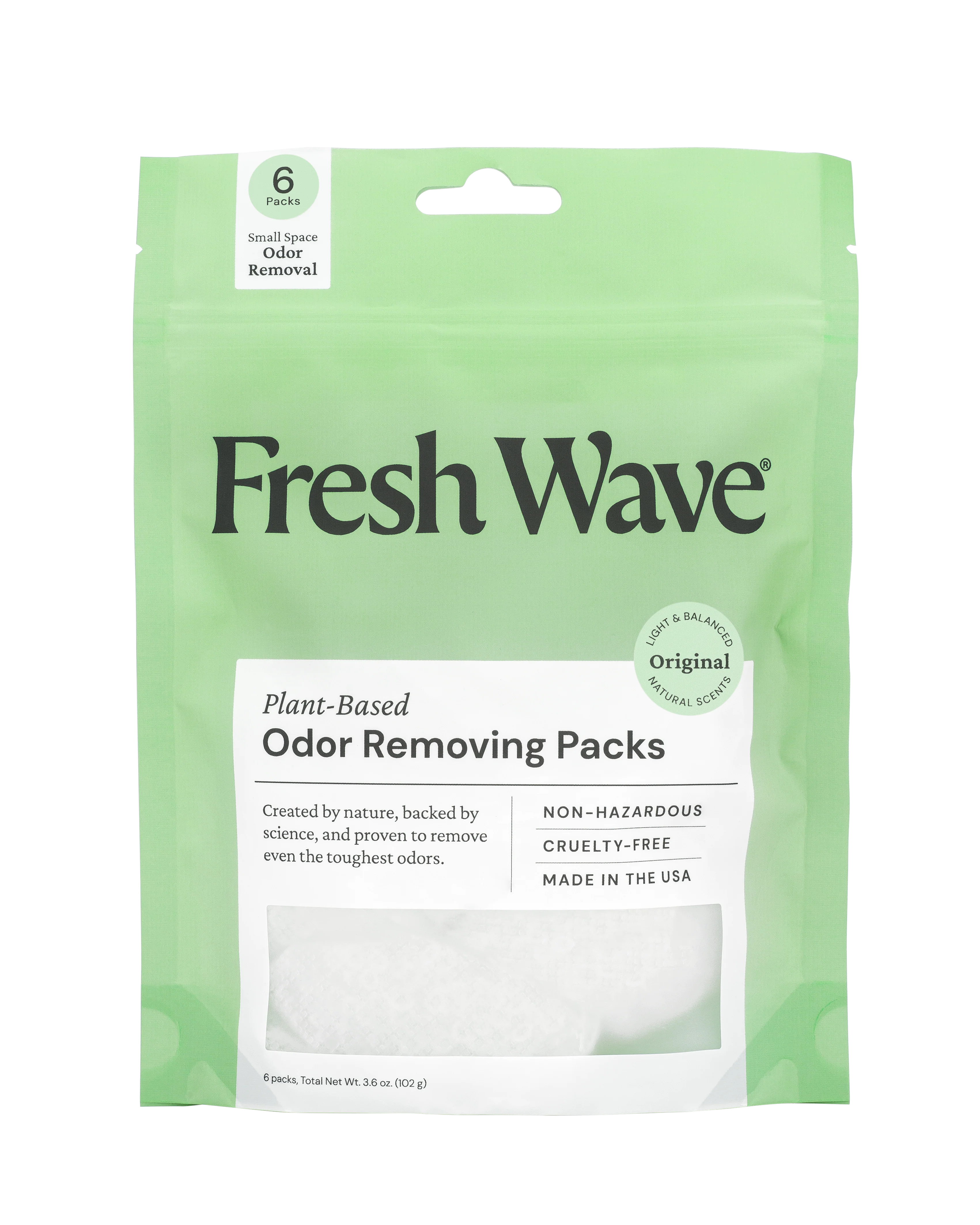 Recyclable Fresh Wave Odor Removing Packs for Small Spaces Functional