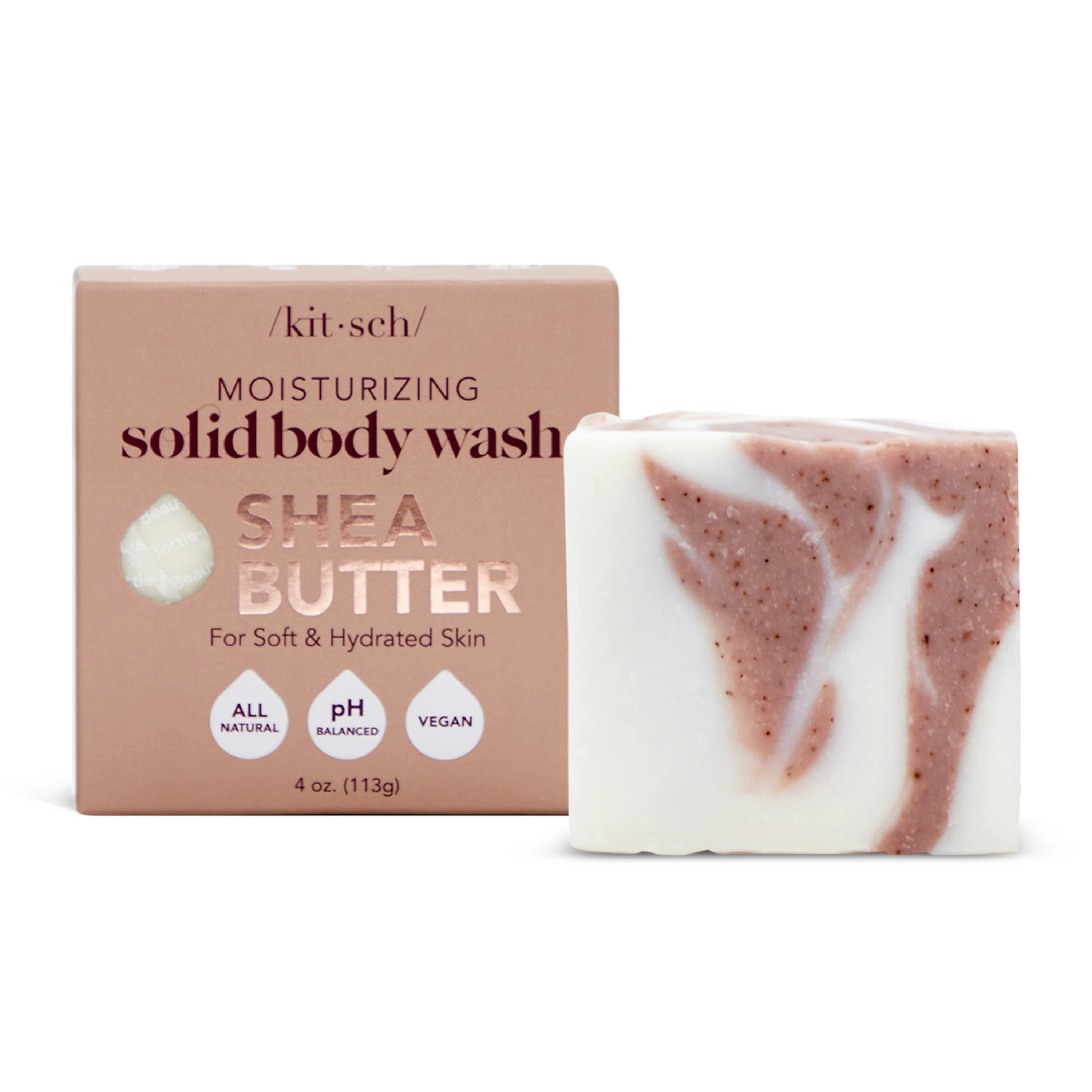Specialty Kitsch Shea Butter Moisturizing Solid Body Wash Secure