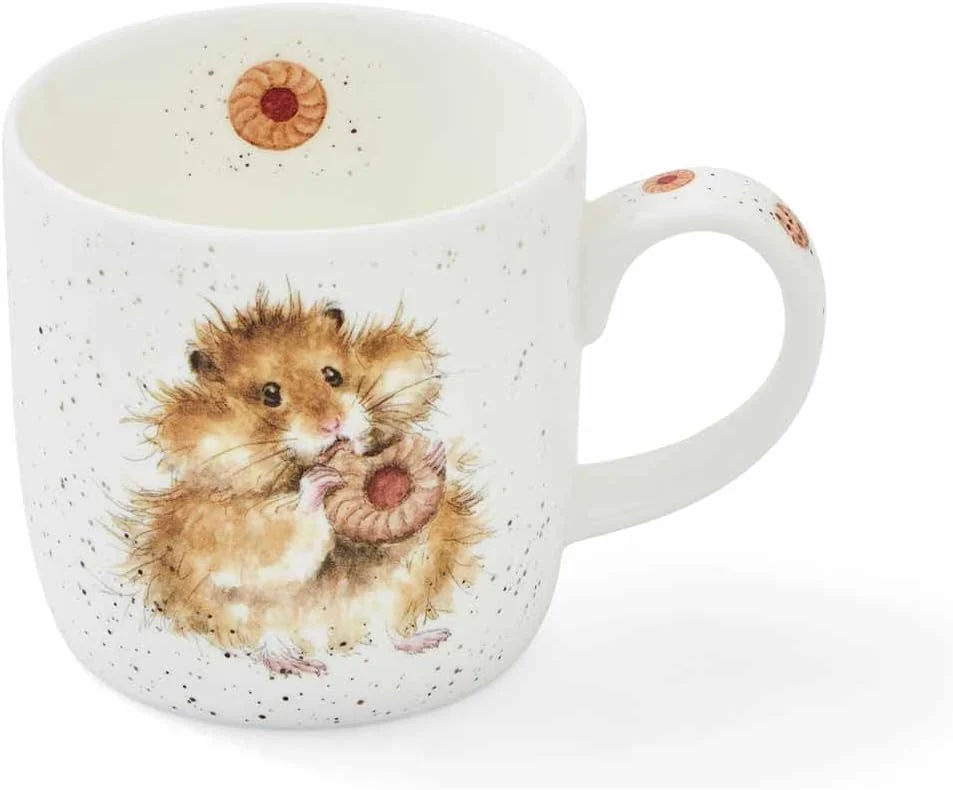 Innovative Royal Worcester Wrendale Hamster Mug - 14oz Fine Bone China Artisan