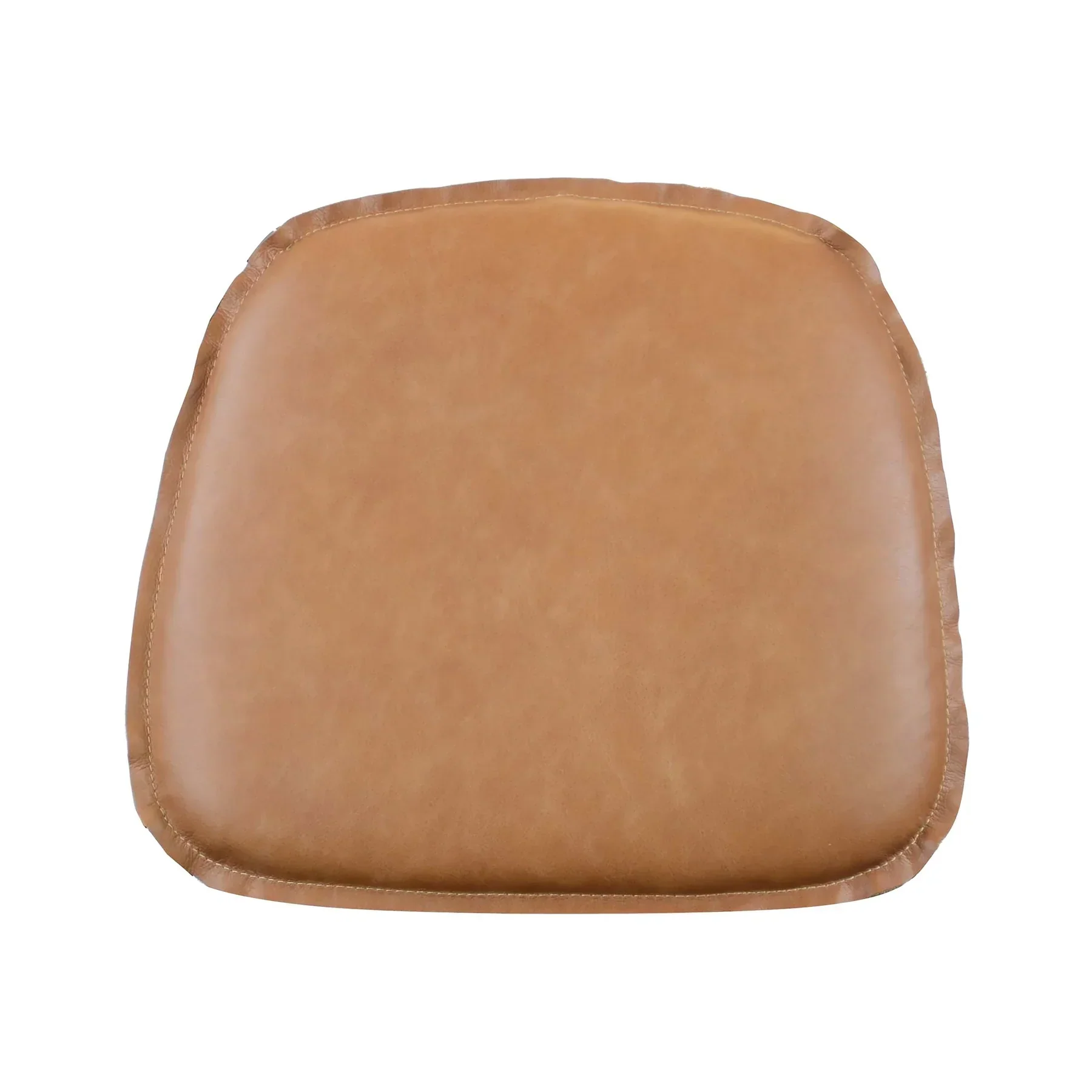 Fine Crafted Metal Crossback Leather Cushion Seat - Cognac High-Grade