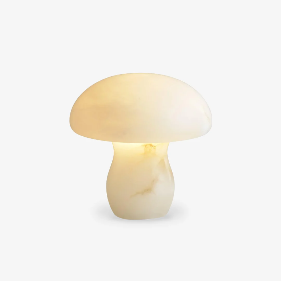 Enhanced Alabaster Mushroom Table Lamp Premium