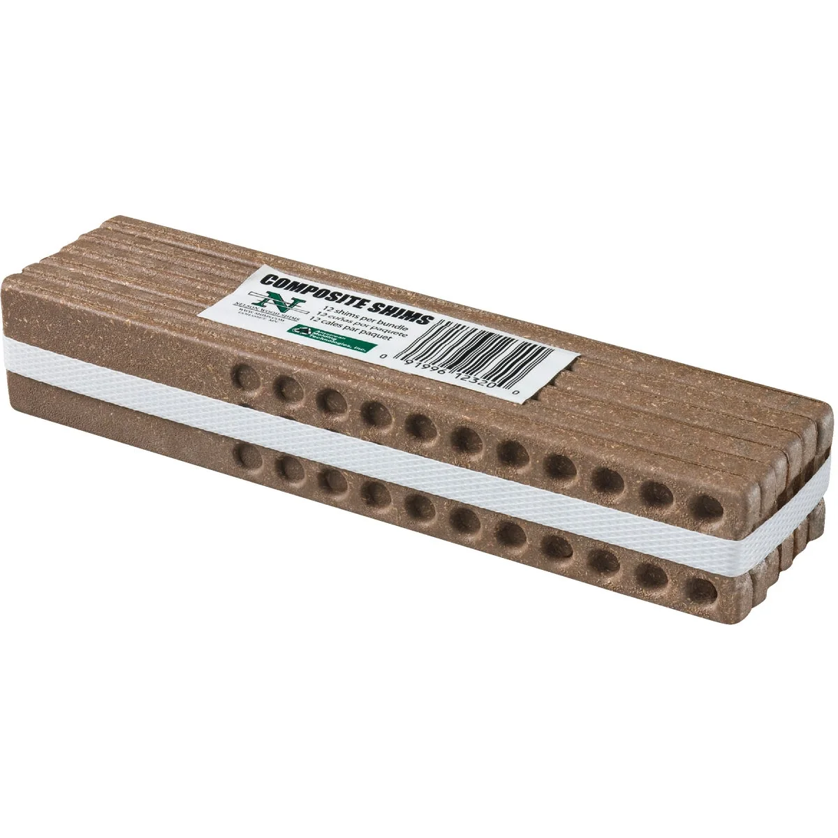 Recyclable Nelson Wood Shims 8 In. L Composite Shim Bundle 12-Count Selected