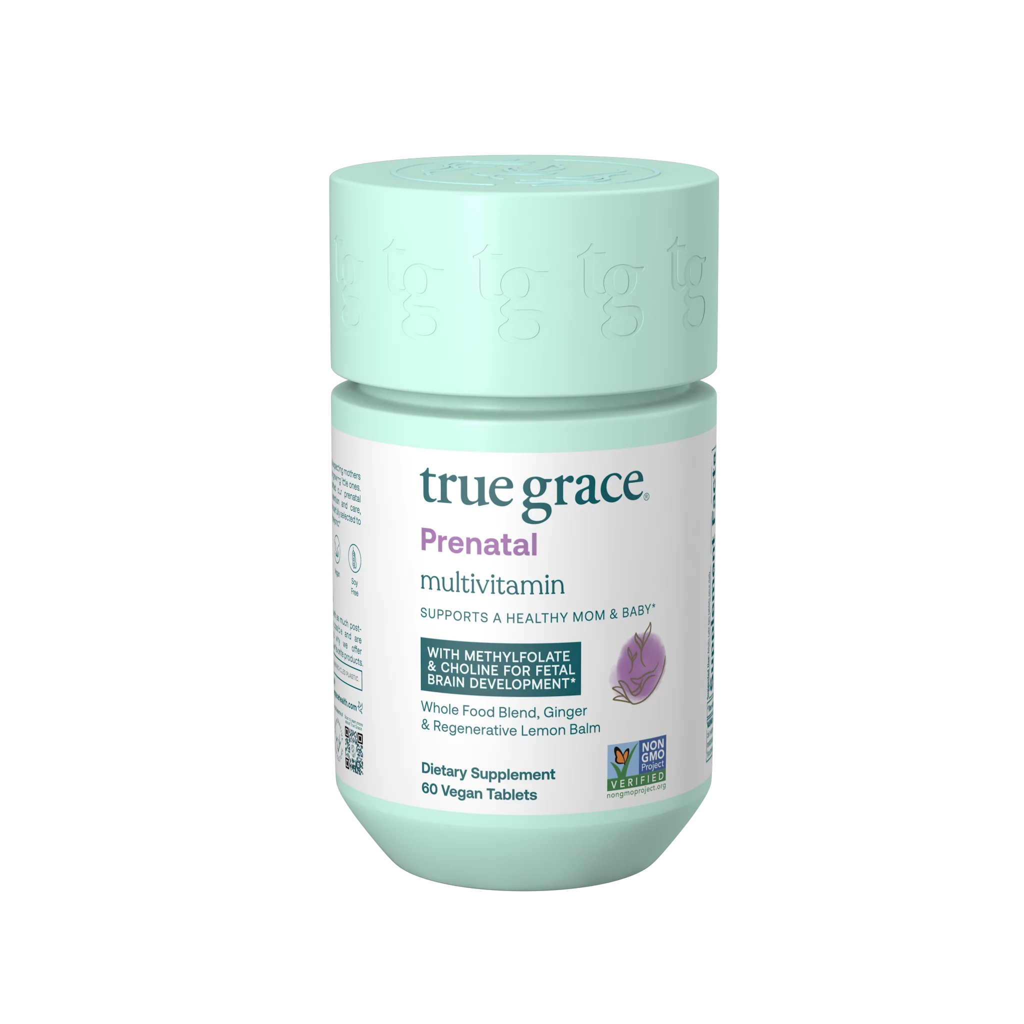 Crafted True Grace Prenatal Multivitamin Tablets - Supports A Healthy Mom Baby Traditional