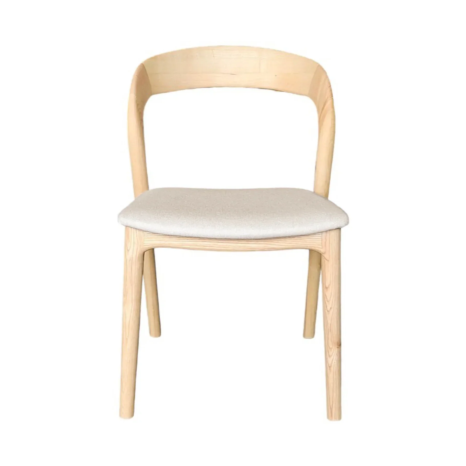 Green Rotondo Dining Chair - Natural Frame Top-Quality