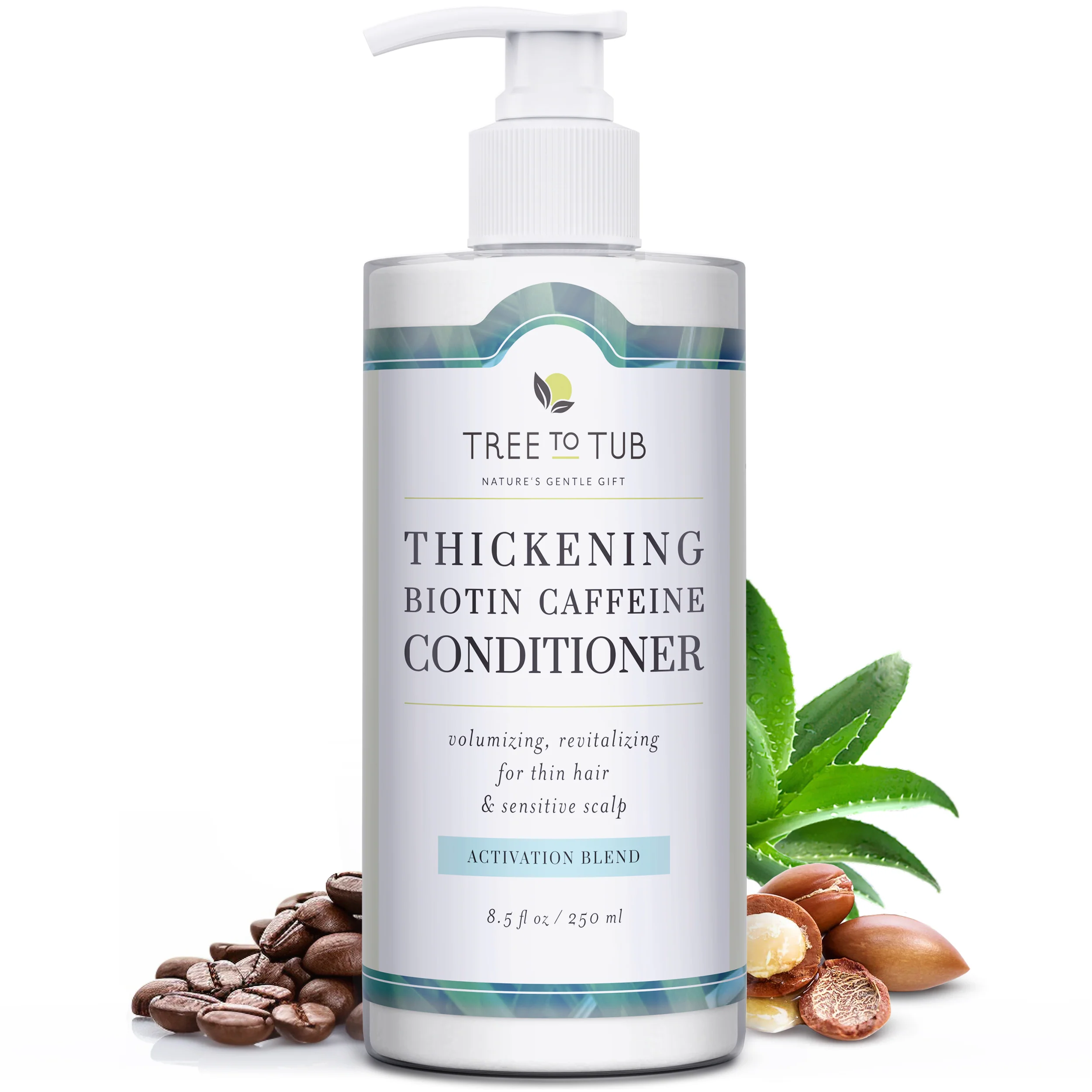 Organic Tree To Tub Volumizing Caffeine Biotin Conditioner for Fuller Thicker Hair Genuine