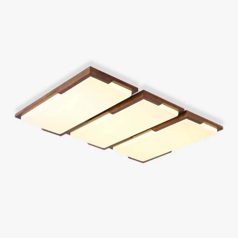 Durable Stepped Log Ceiling Lamp Fine