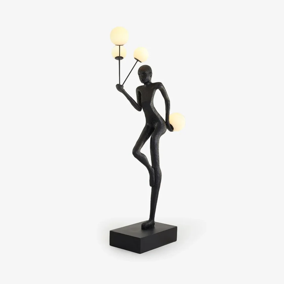 Flexible Acrobatics Sculpture Floor Lamp Smooth