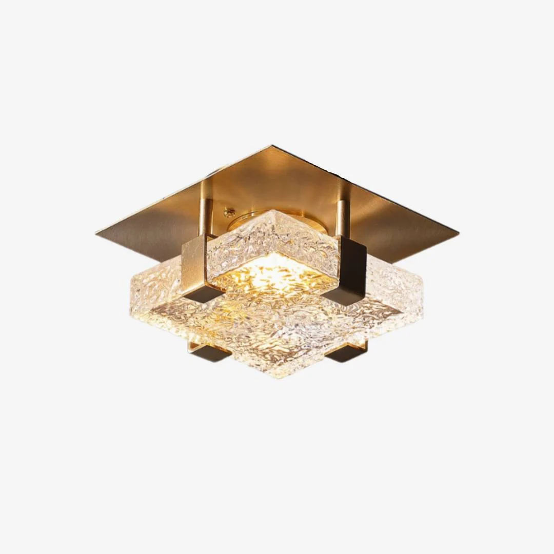 Top-Quality Square Ice Cube Ceiling Lamp Trendy