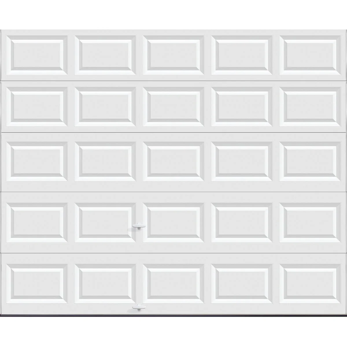 Safe Holmes Bronze Series 10 Ft. W x 8 Ft. H White Steel Garage Door w EZ-Set Torsion Spring Expertly Made