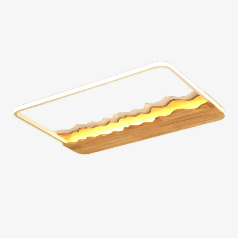 Quality Rectangular Wave Ceiling Lamp Original