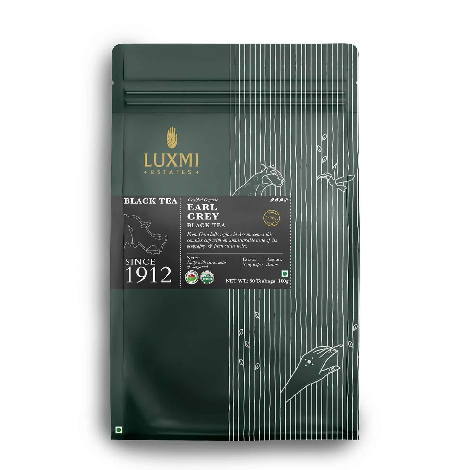 Responsible Luxmi Estates Earl Grey Black Tea Bags Dependable