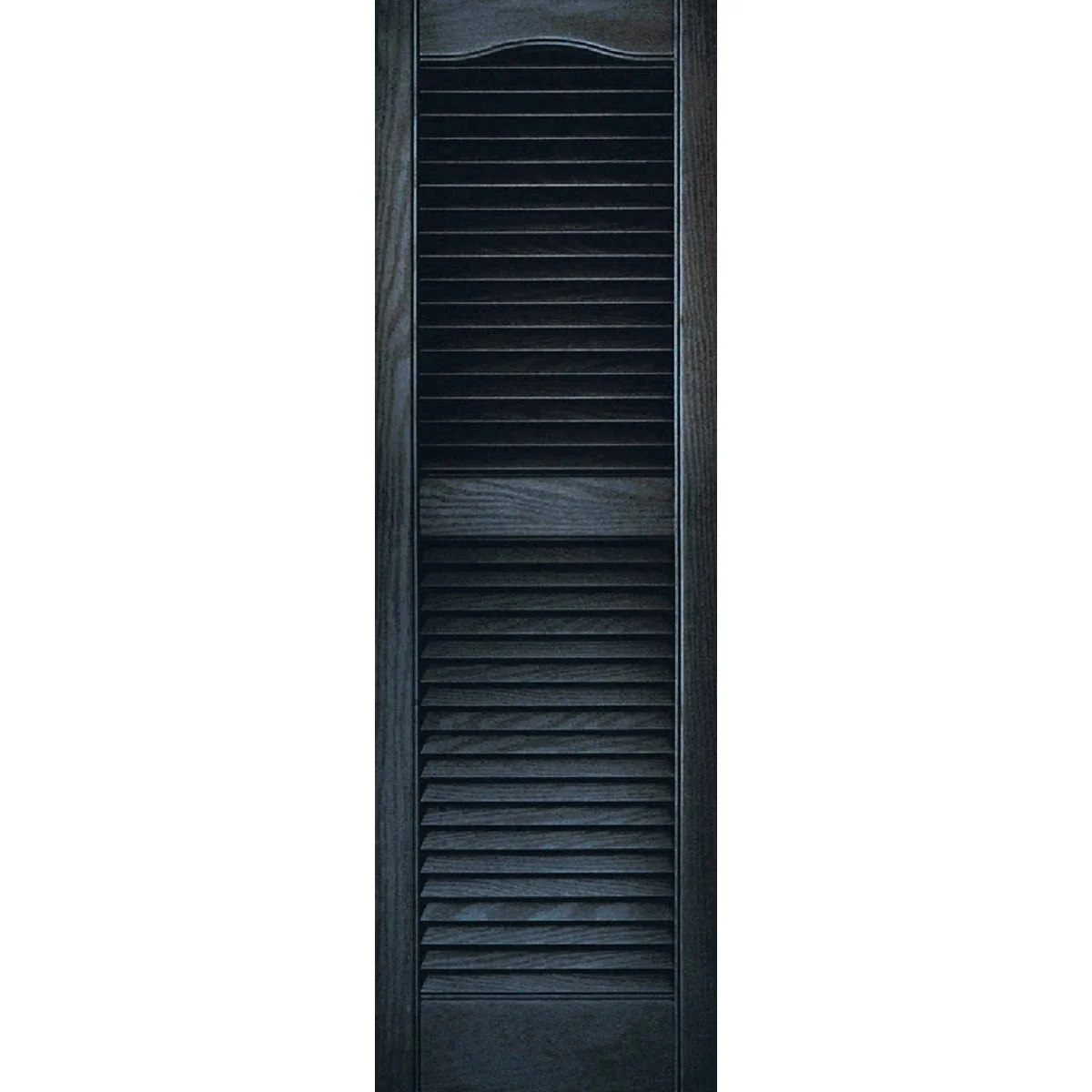 Pure Builders Edge 15 In. x 48 In. Vinyl Louvered Shutter 2-Pack Convenient