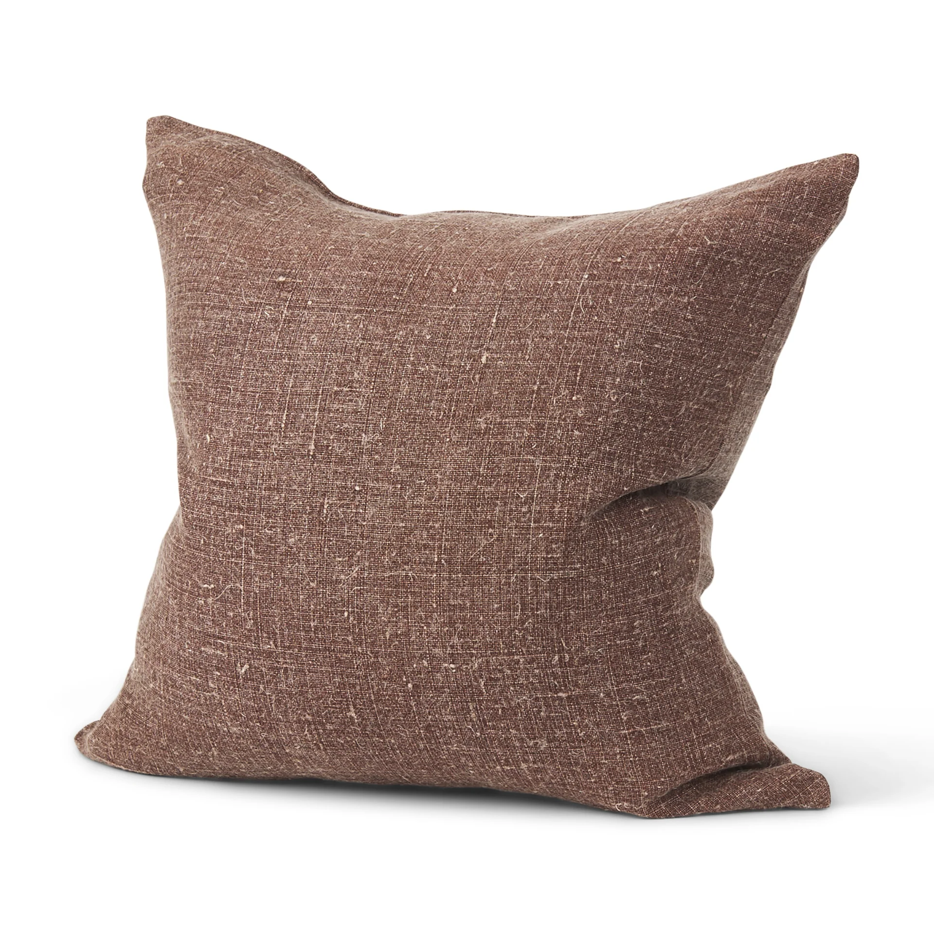 Next-Generation Jack Brown Linen Square Decorative Pillow Cover Exceptional