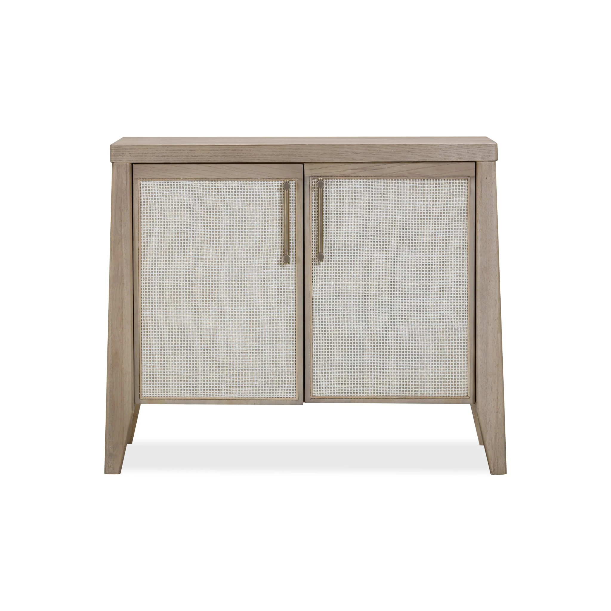Eco-Friendly Nettie Two Door Ash Wood Bachelor Chest in Ginger and Natural Cane Powerful