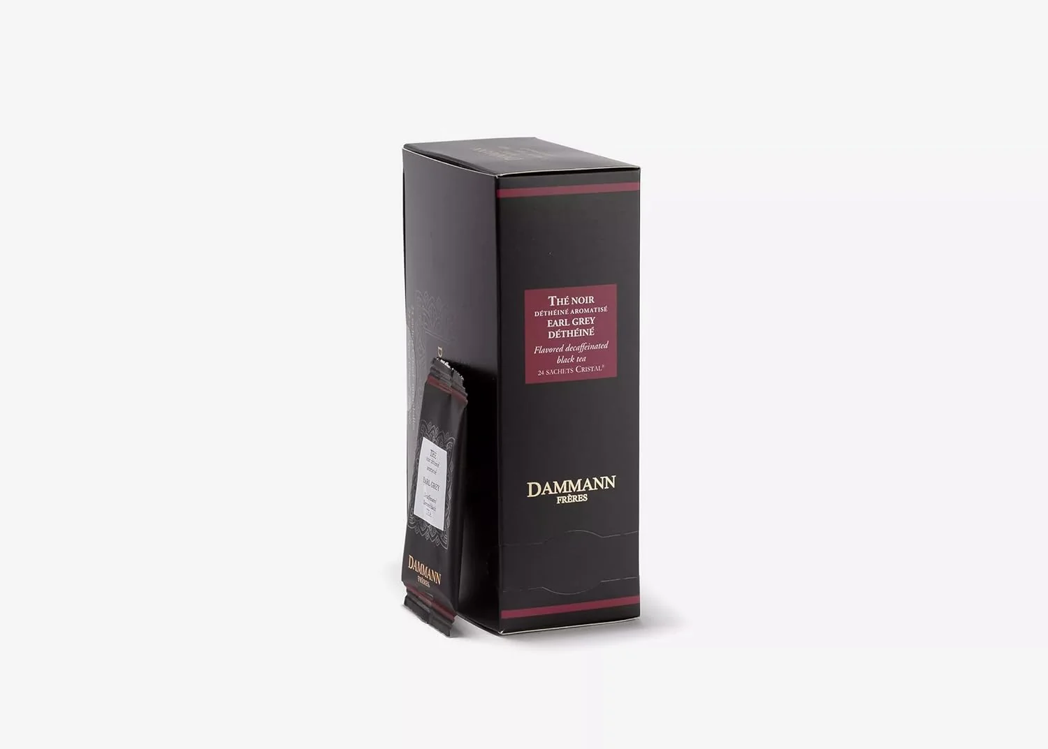 Original Dammann Freres Satchets Decaf Earl Grey Tea Bags Premium Gourmet French Black Tea Individually Wrapped 24 Count Single Pack Fast