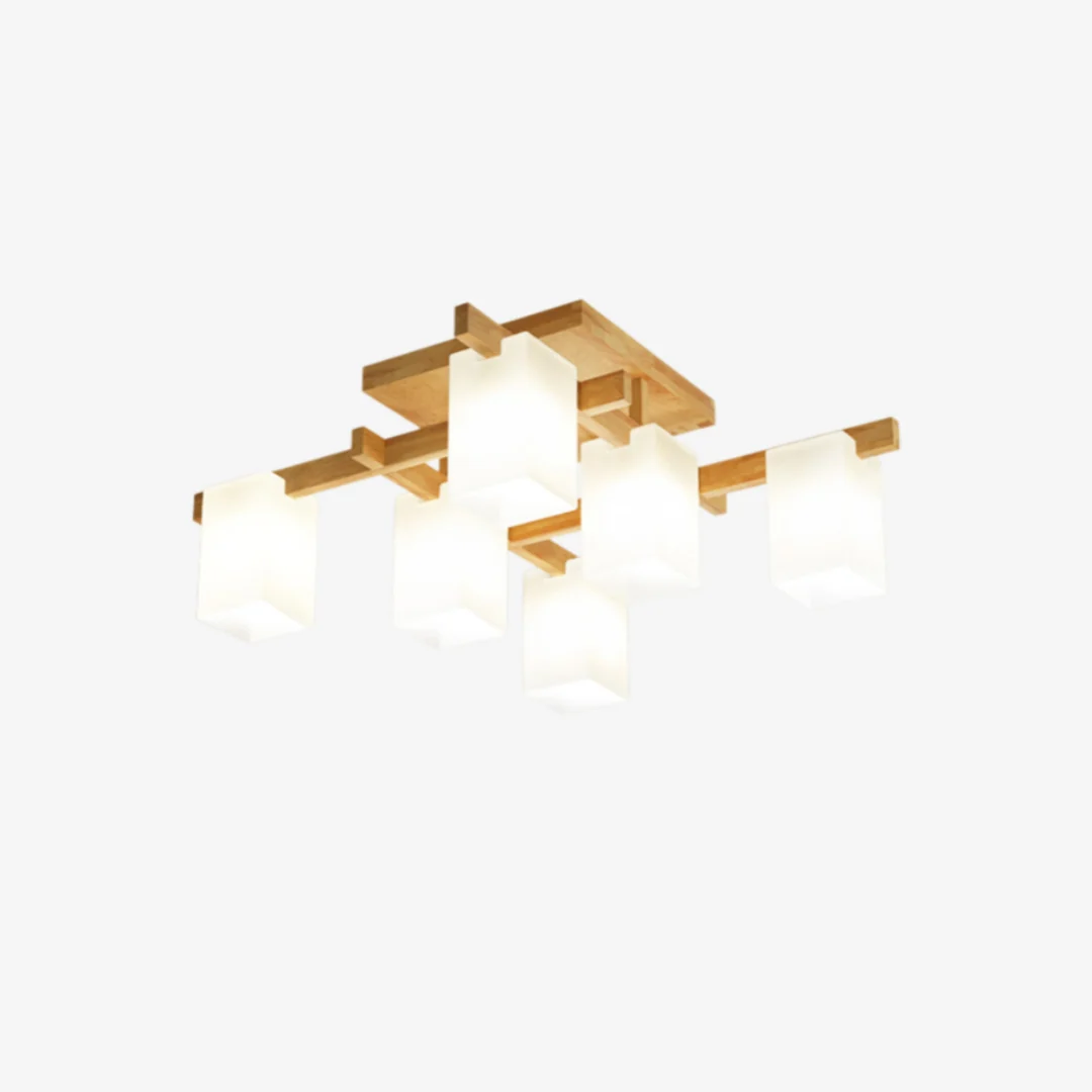 Selected Creative Solid Wood Ceiling Lamp Fast