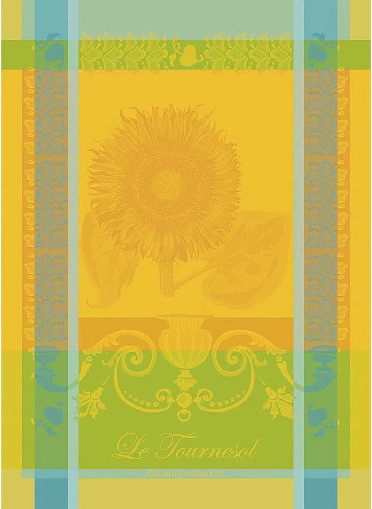 Specialty Garnier Thiebaut Le Tournesol Soleil The Yellow Sunflower French Kitchen Towel 22 x30 Cotton Jacquard Smart