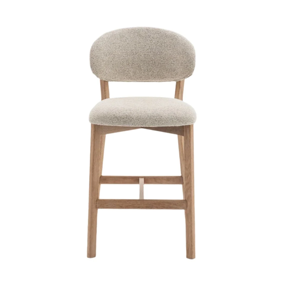 Original Luna Natural Oak Counter Stool - Beige Easy-to-Use