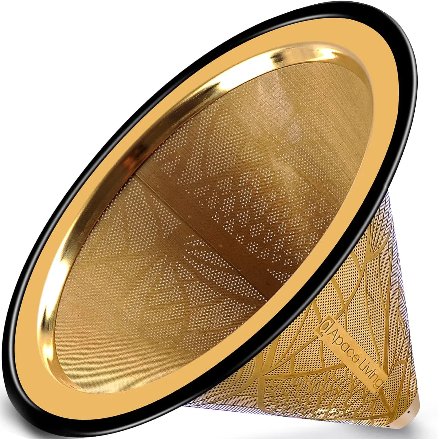 Outstanding Compatible with Chemex Hario V60 Pour Over Coffee Filter - Wide Metal Base Reusable Stainless Steel Coffee Dripper Verified