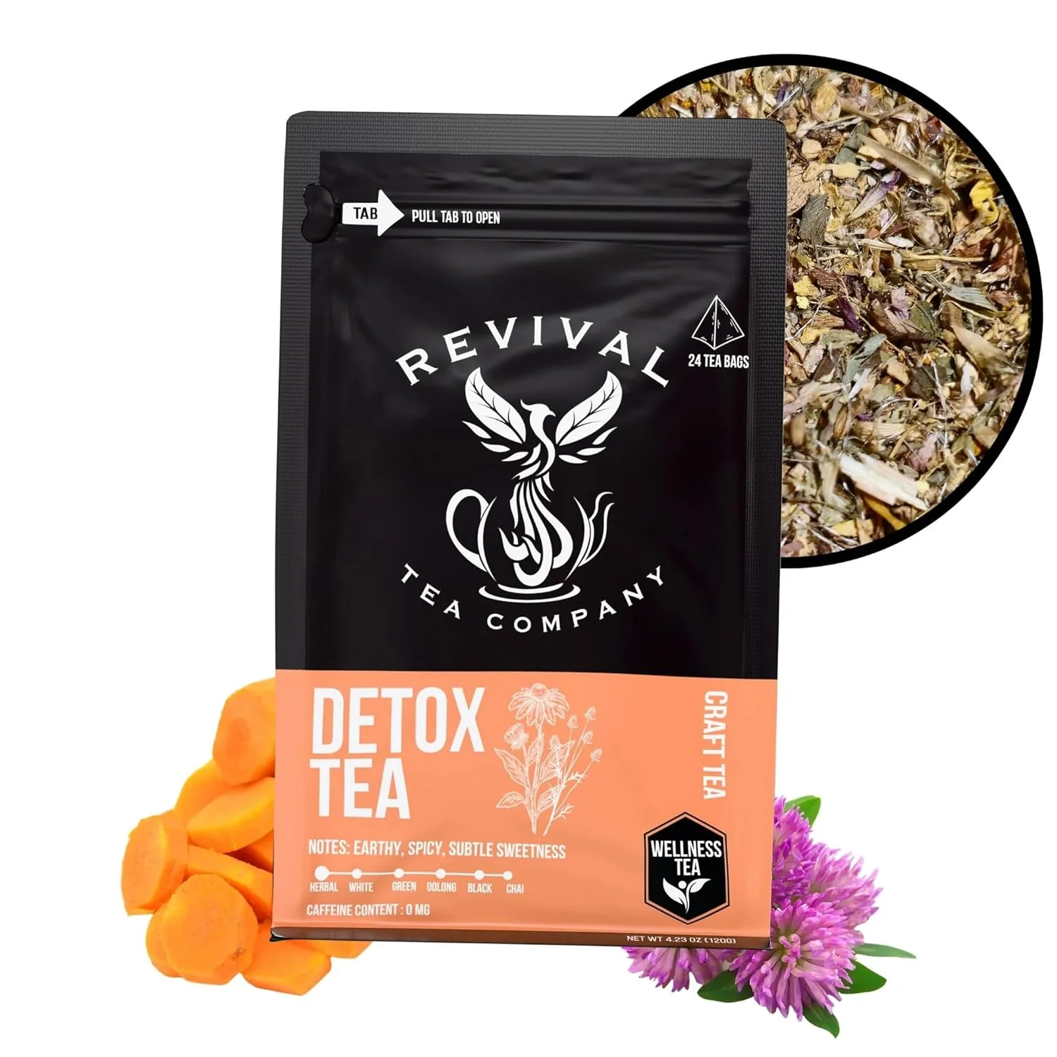 Minimalist Revival Tea Company Herbal Tea - Hand Blended Craft Bold Flavor Loose Leaf or Tea Bags Organic and Caffeine Loose Leaf Detox Tea Exceptional
