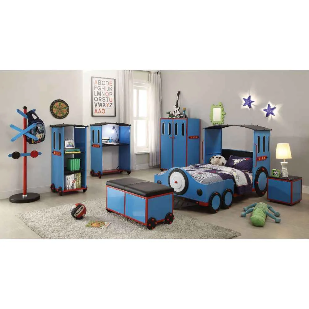 Efficient Tobi - Twin Bed - Blue Red Black Easy-to-Use