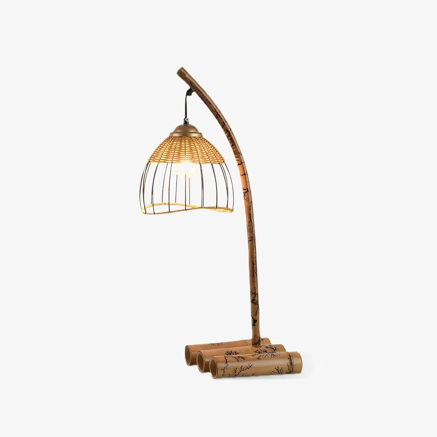 Traditional Zen Bamboo Table Lamp Certified