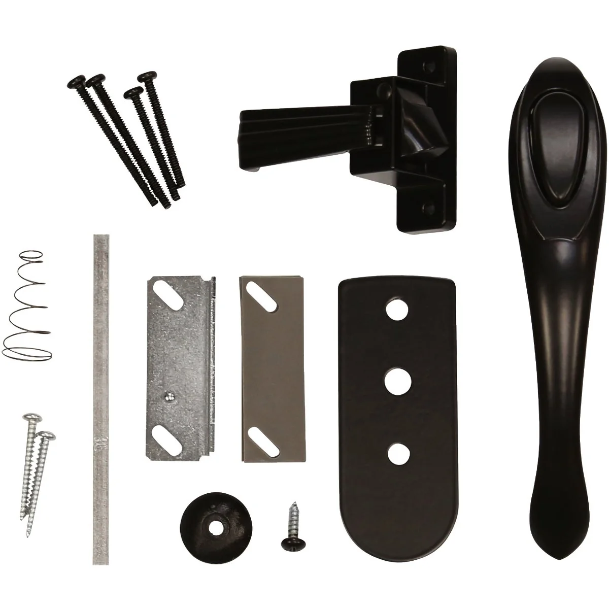 Selected Larson Euro Black Push Button Door Latch Authentic
