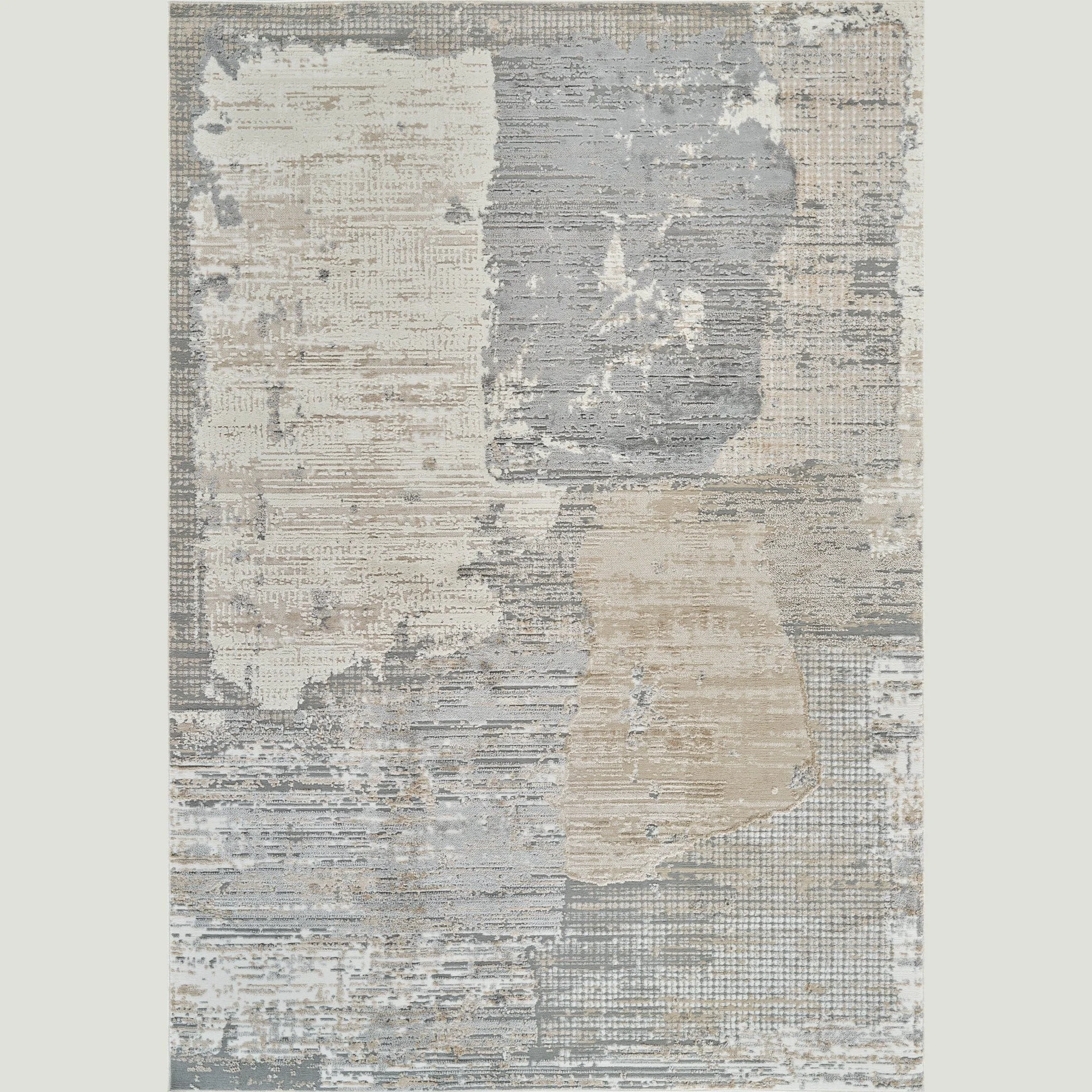Practical Nairobi Cream Modern Geometric Rug Durable