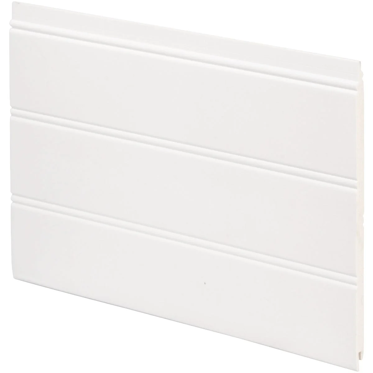 Versatile Inteplast Building Products 7-1 2 In. x 1 4 In. H. x 34 In. L. White PVC Reversible Beaded Wainscot Kit 6-Pack User-Friendly