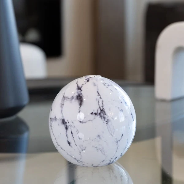 Easy-to-Use Neva Vase White Marble Smooth