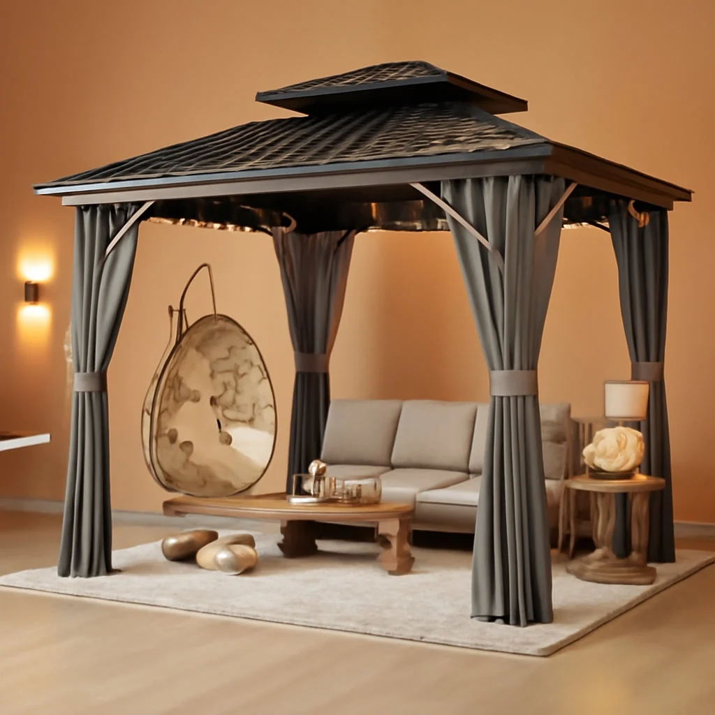 Efficient 10x10 Outdoor Gazebo Weatherproof Privacy Curtains High-Quality