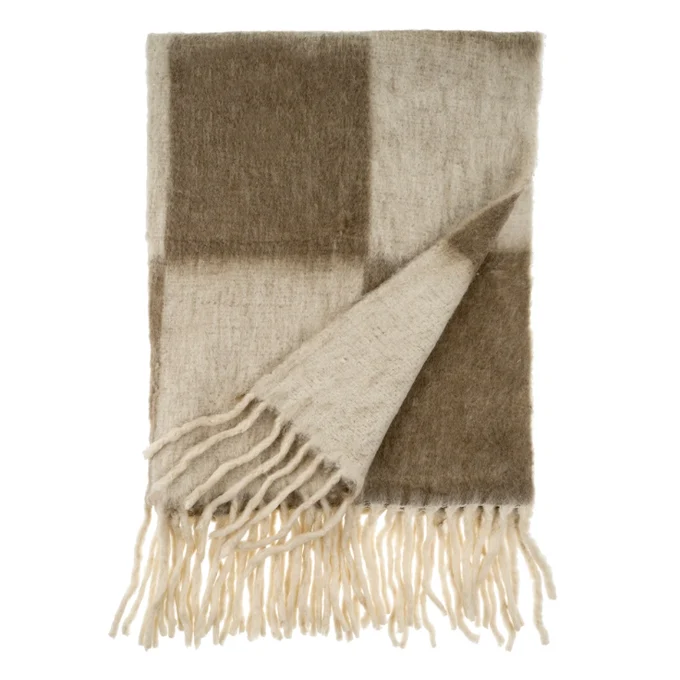 Functional Checkerboard Throw - Taupe Certified