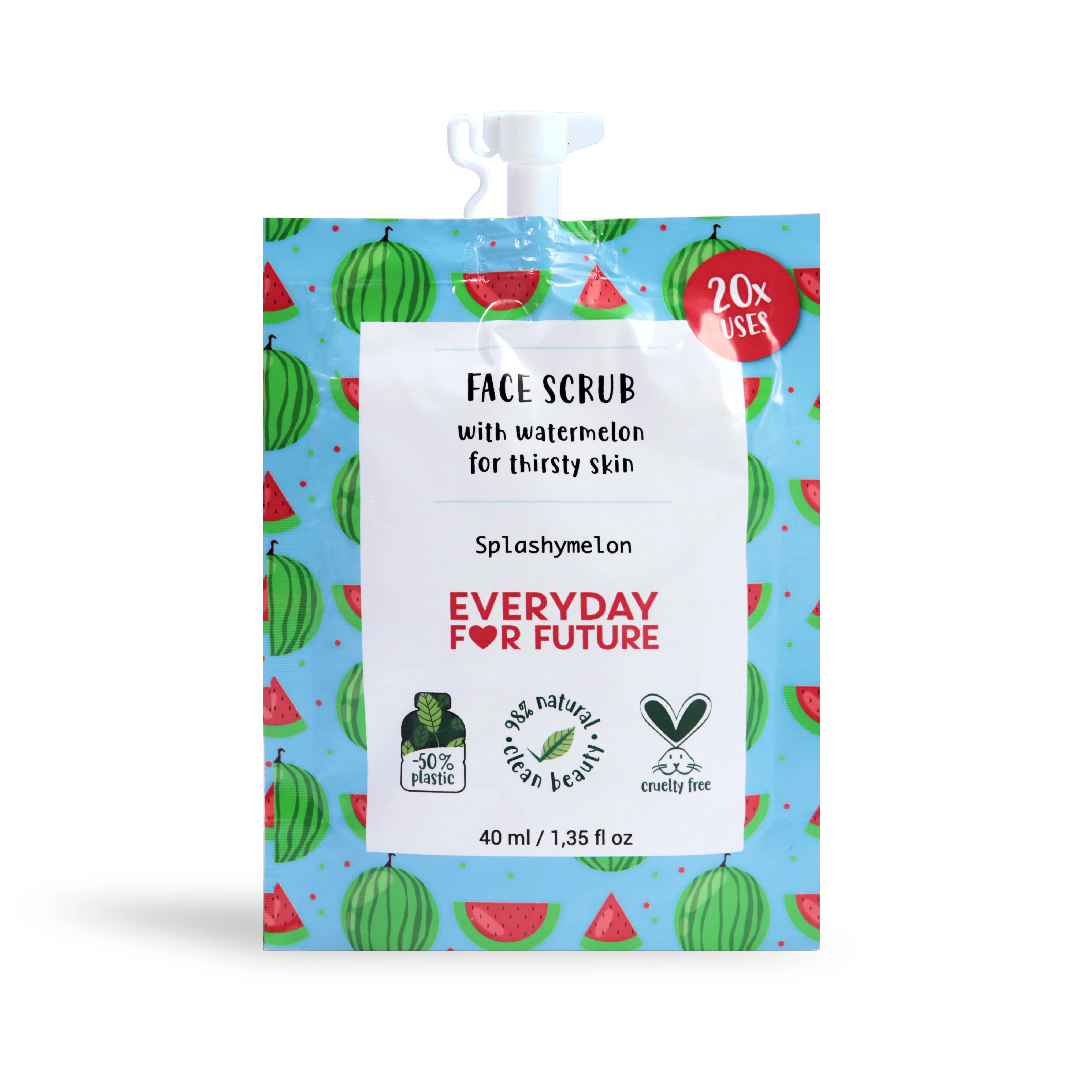 Relaxed Everyday For Future Hydrating Watermelon Face Scrub Green