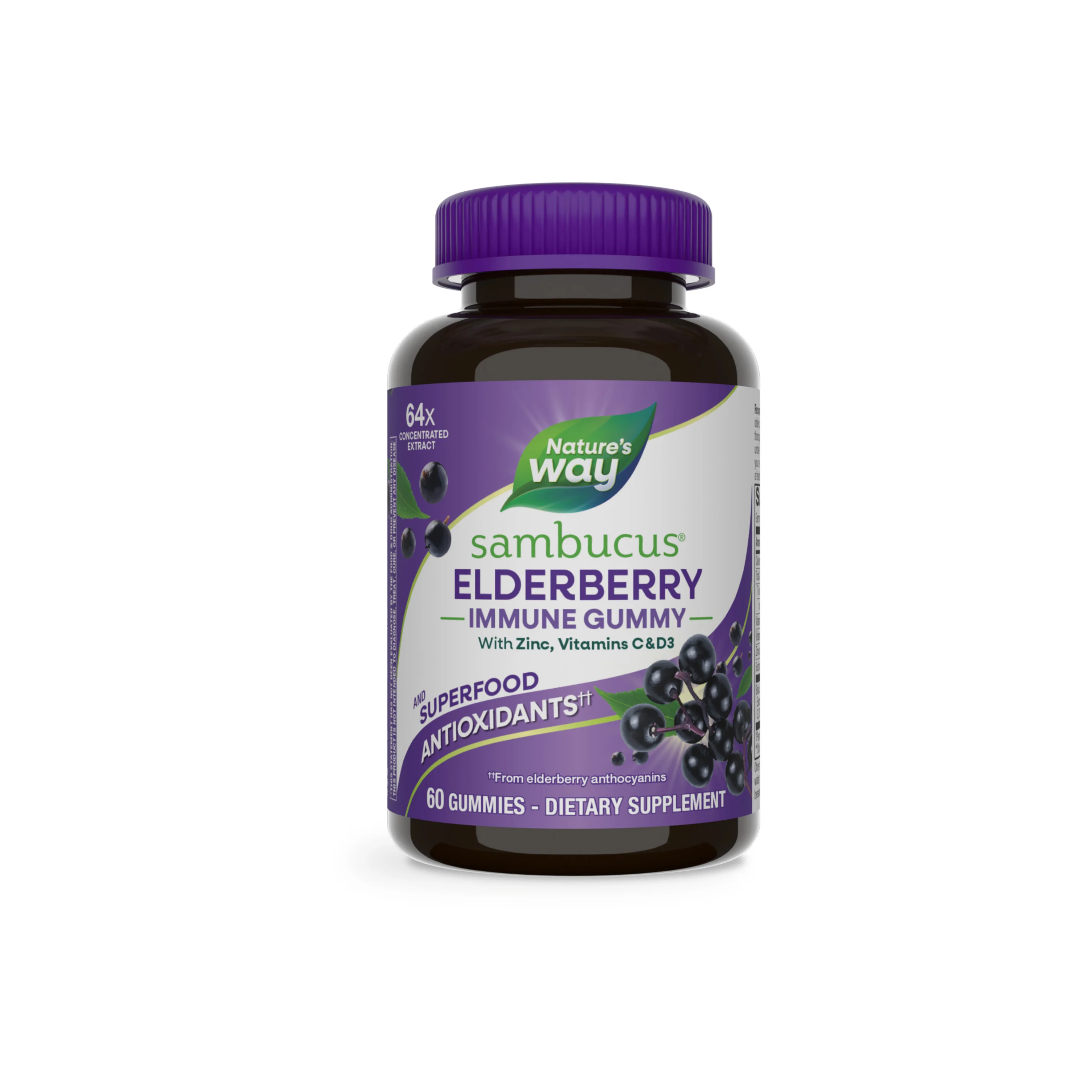 Outstanding Nature's Way Sambucus Elderberry Gummy - For Immune Support Fast