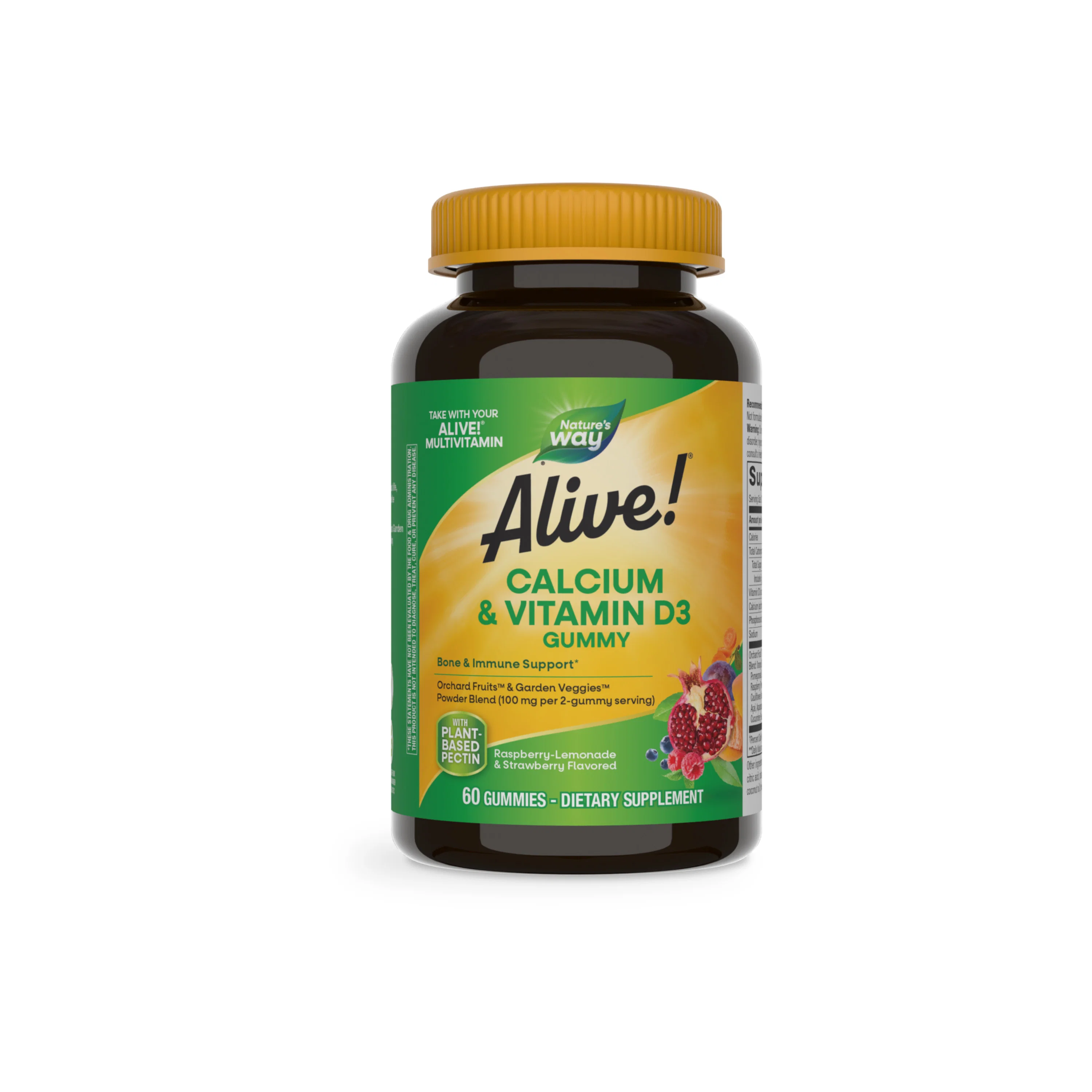Breathable Nature's Way Alive ® Calcium D3 Gummy - For Bone Immune Support Powerful