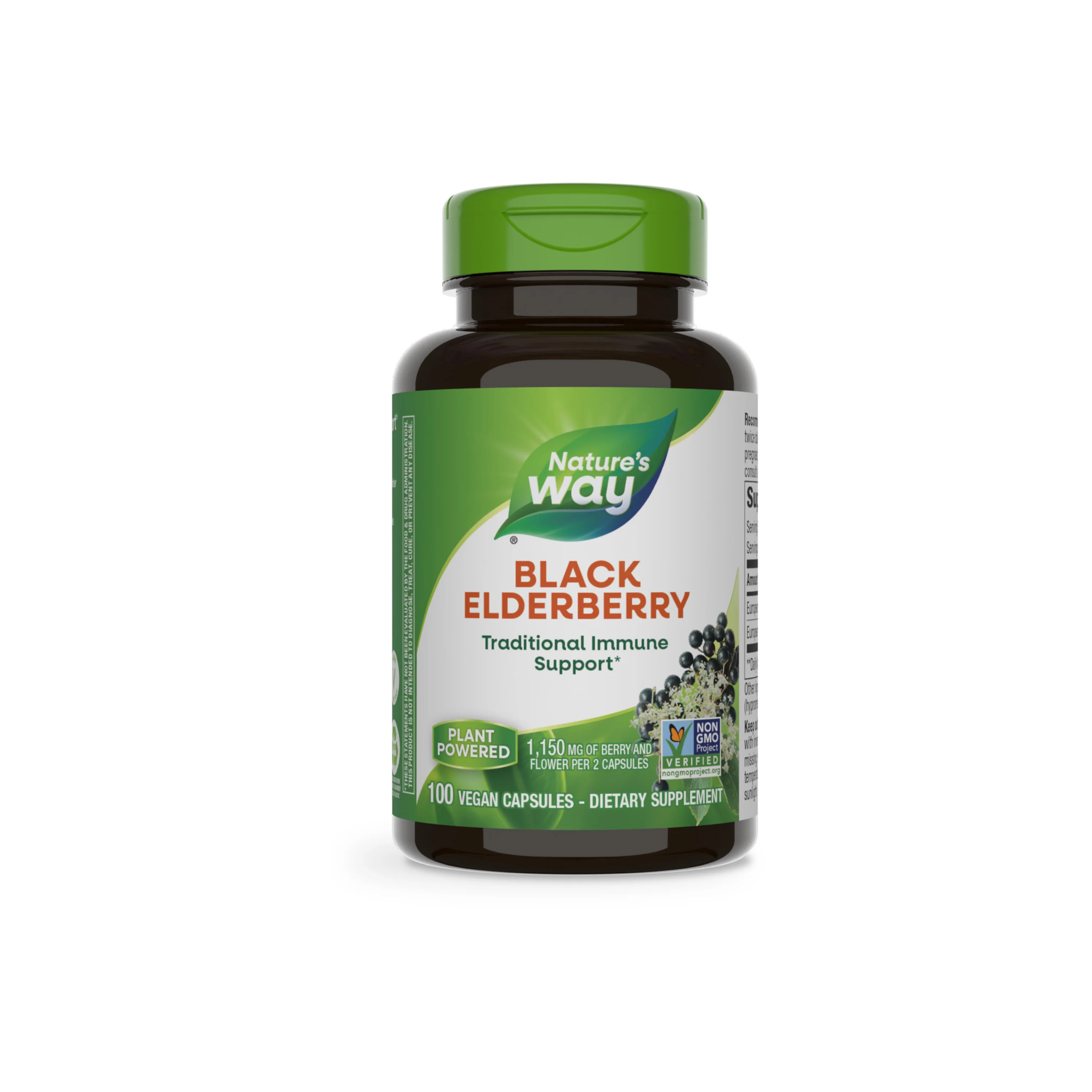 Green Nature's Way Black Elderberry - For Traditional Immune Support Original