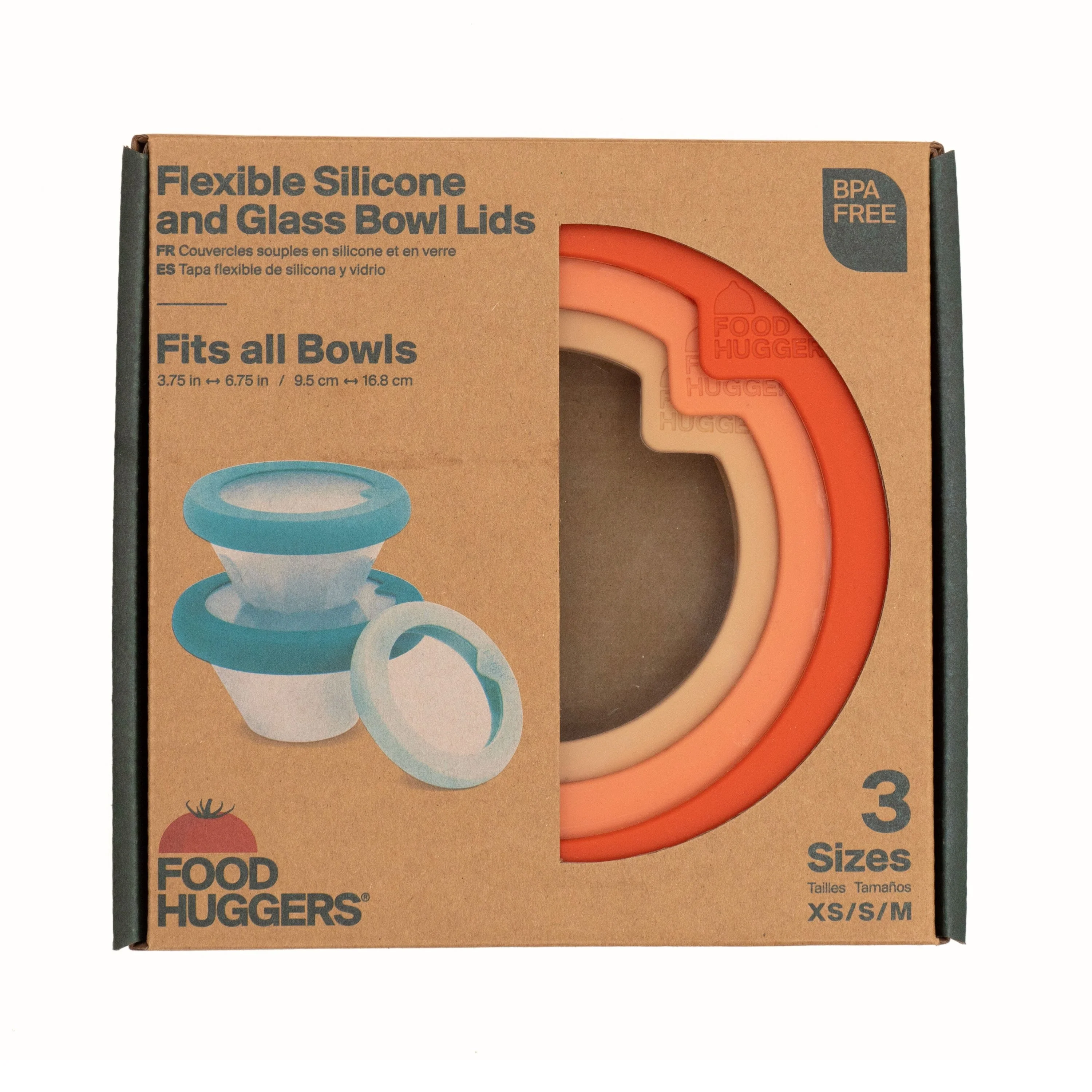 Elite Food Huggers Flexible Silicone and Glass Bowl Lids Trusted