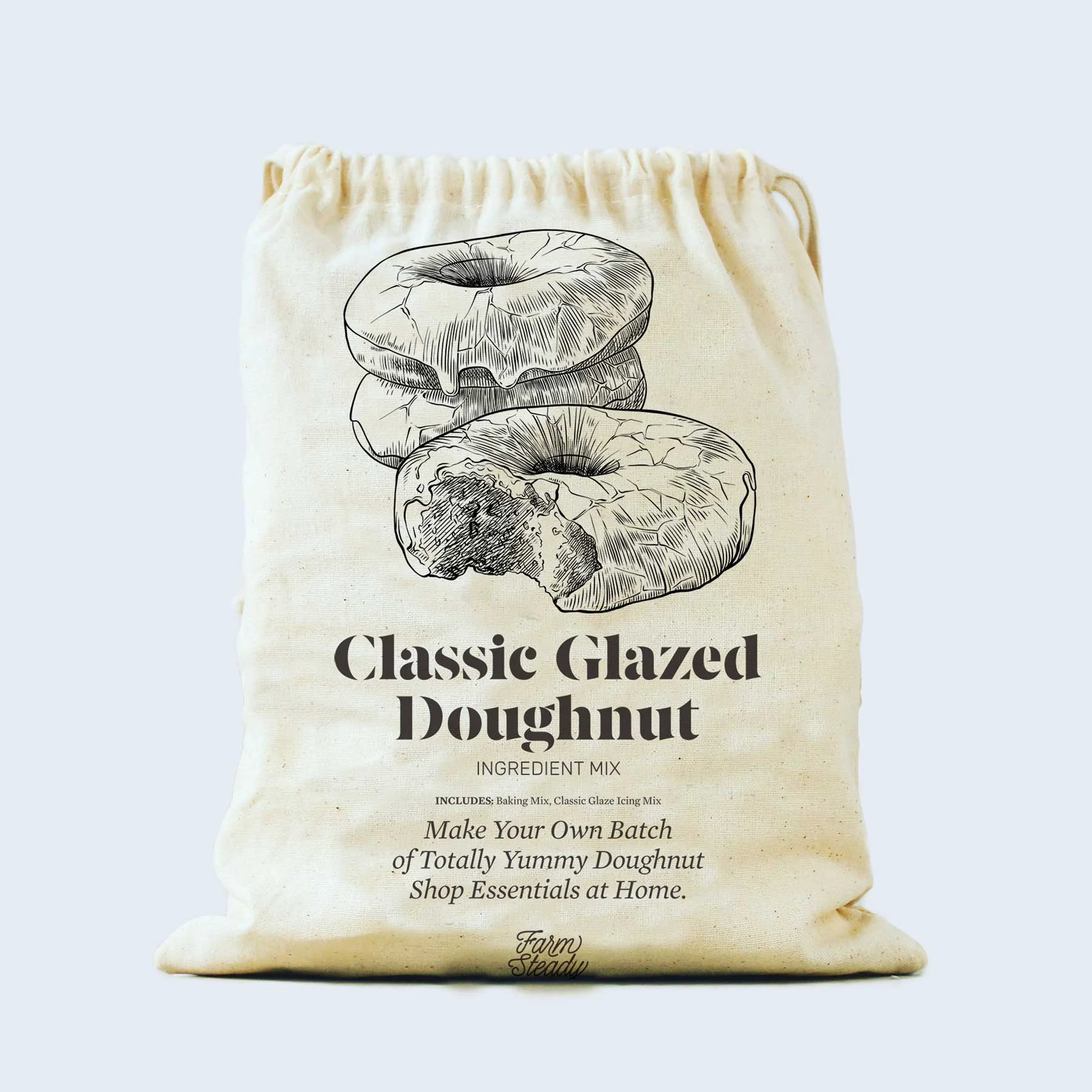 Soft FarmSteady Classic Glazed Doughnut Baking Mix Professional
