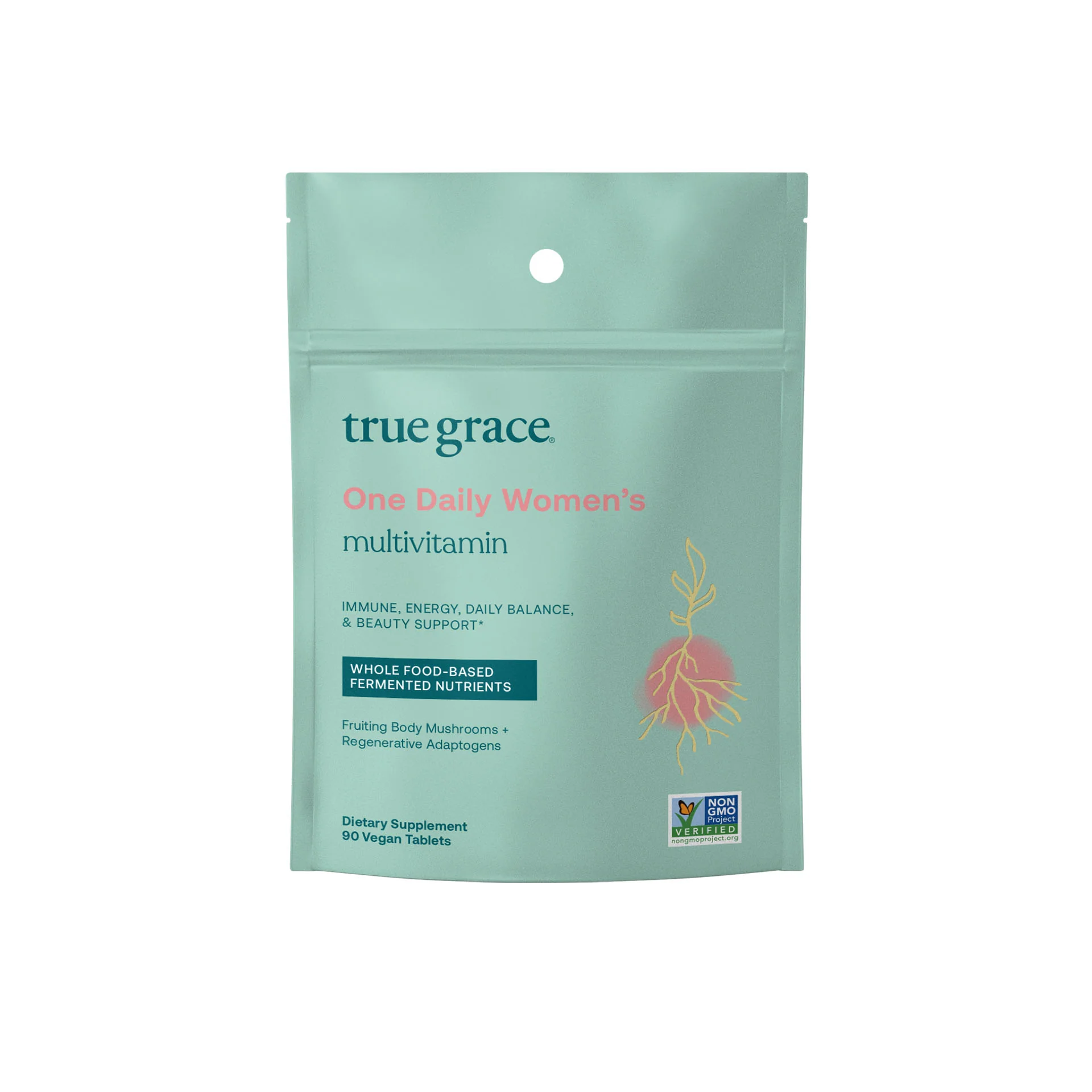 Pure True Grace One Daily Women's Multivitamin Tablets - Refill Pouch Reusable