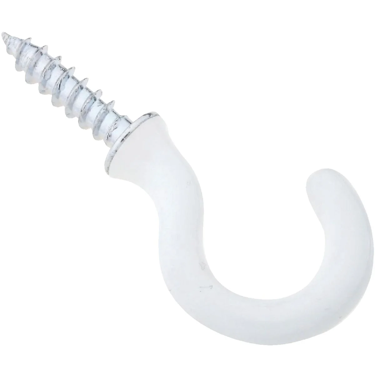 Relaxed National 3 4 In. White Vinyl Cup Hook 5 Count Carefully Designed