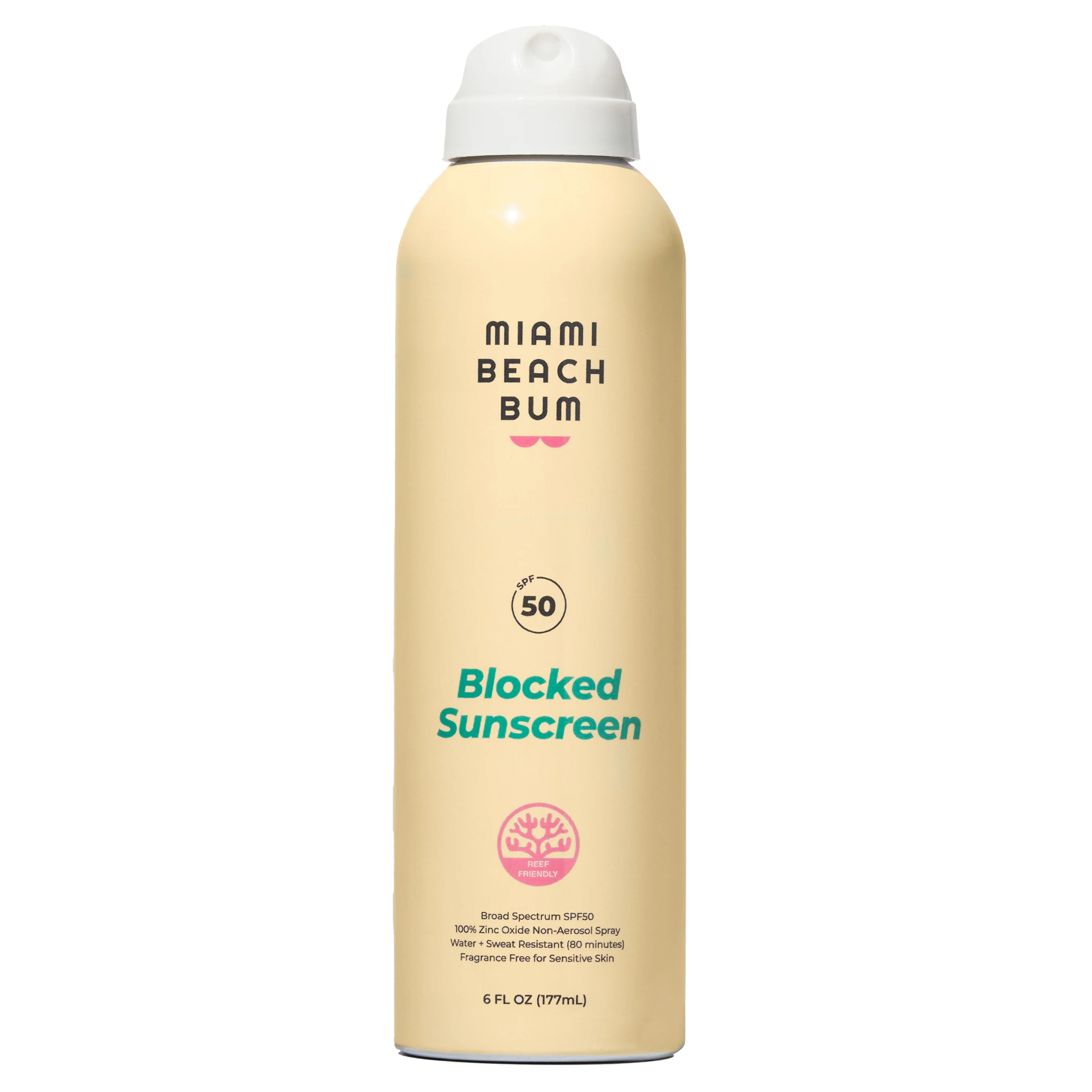 Prestigious Miami Beach Bum Blocked Mineral Sunscreen Spray - SPF 50 Fine Crafted