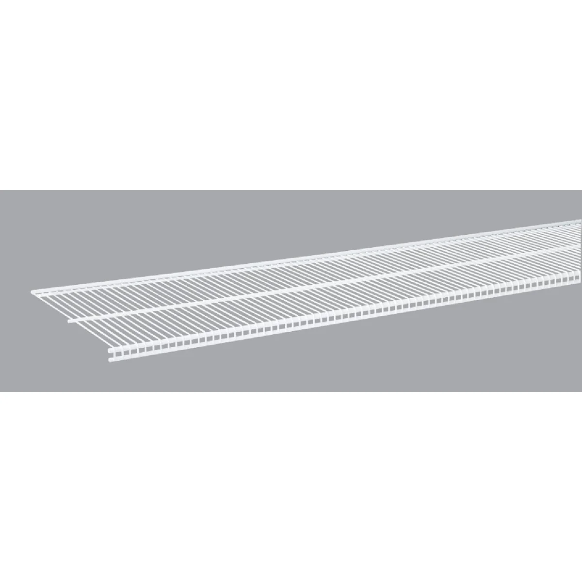 Clean Organized Living domRail 4 Ft. W. x 12 in. D Profile Ventilated Closet Shelf White Long-Lasting