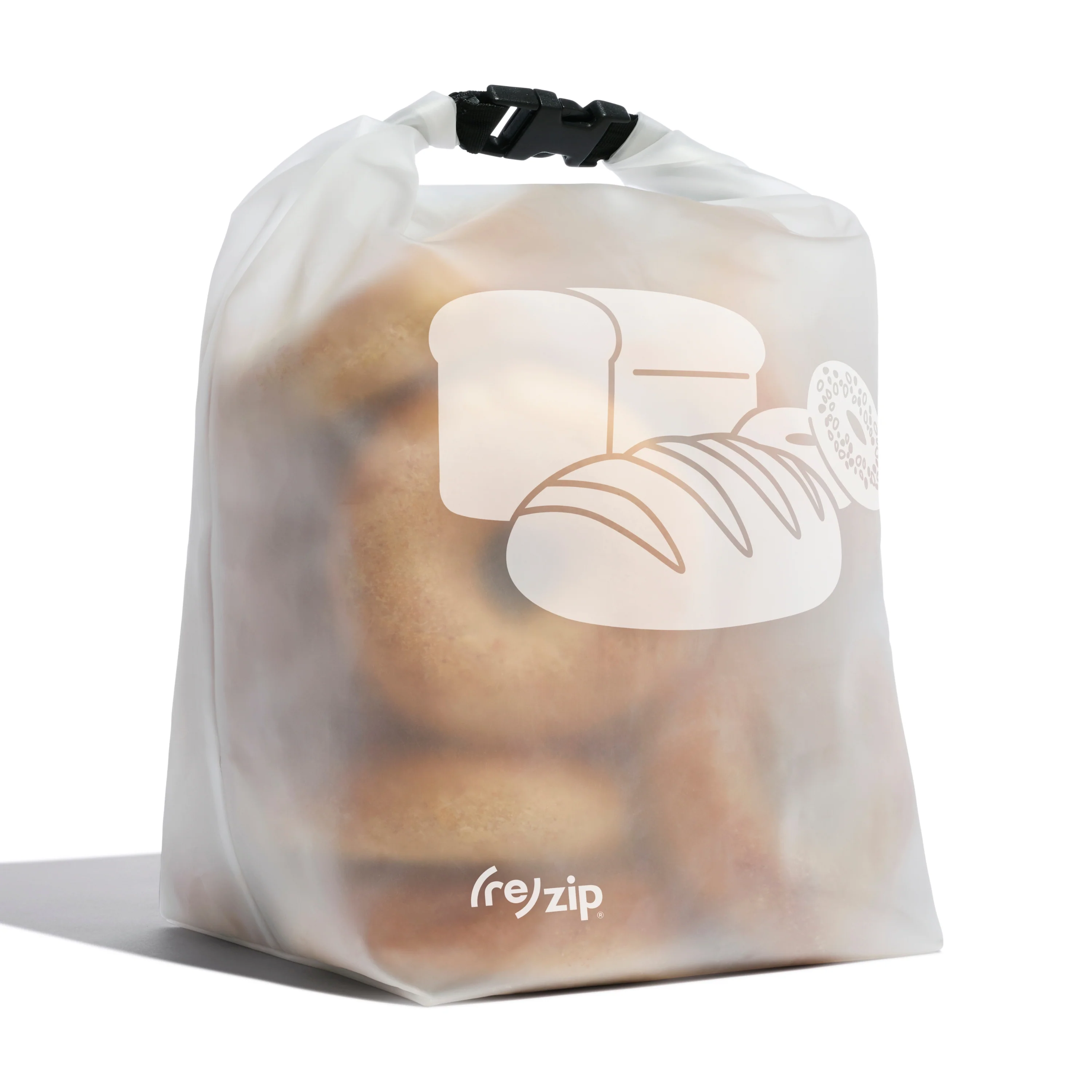 Natural re zip Reusable Bread Bagel Pantry Roll Top Bag High-Grade