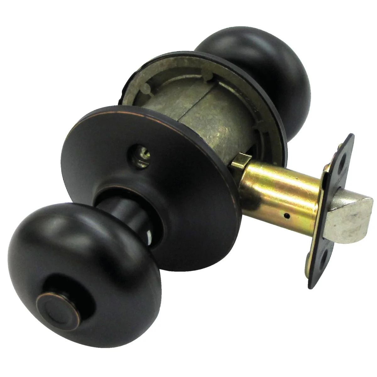 High-Quality Schlage Plymouth Aged Bronze Bed Bath Door Knob Premium Material