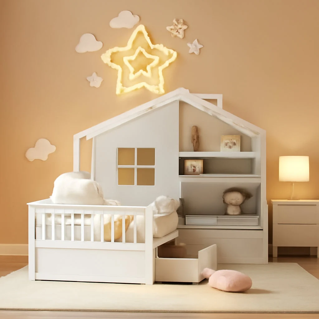Smart White Kids Twin Montessori Platform Bed Frame Collection Authentic