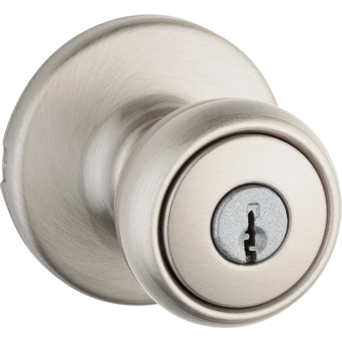 Organic Kwikset Tylo Satin Nickel Entry Door Knob User-Friendly