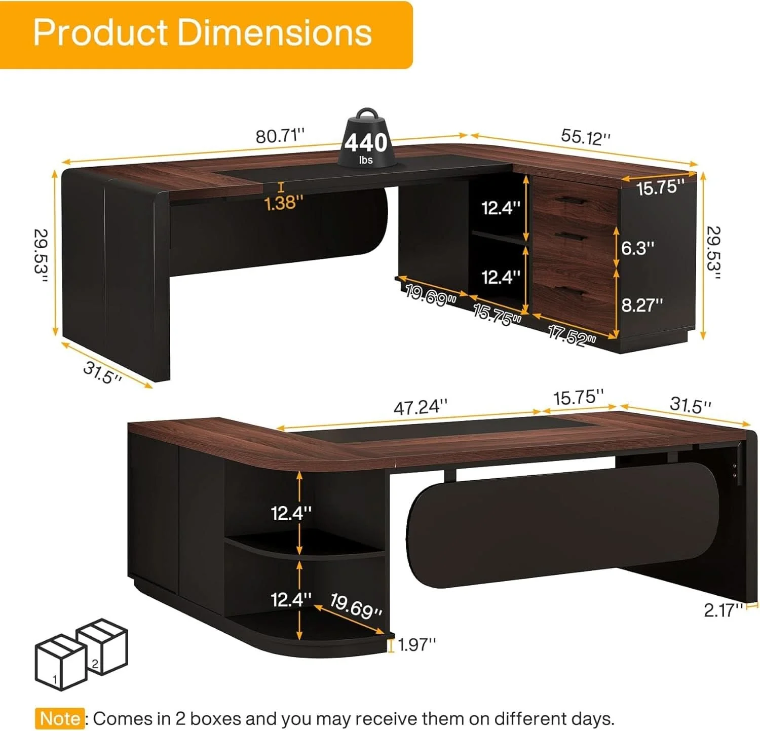 Specialty L Shaped Desk With Storage Shelves For Home Office Green