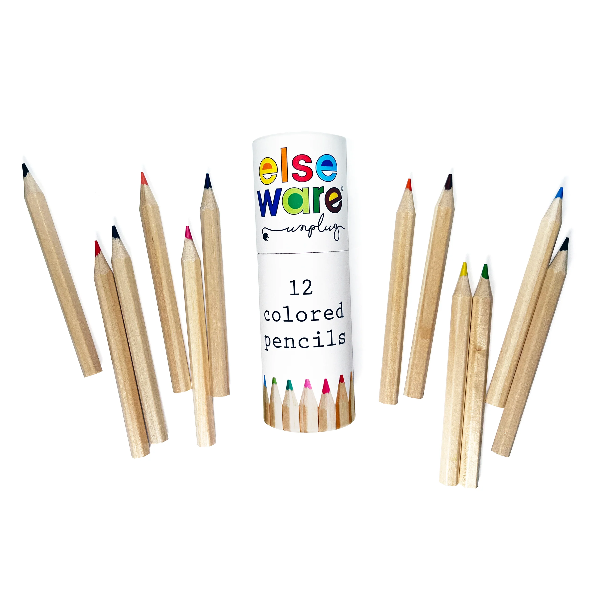 Expertly Made Elseware Unplug Colored Pencils – Travel Size Breathable
