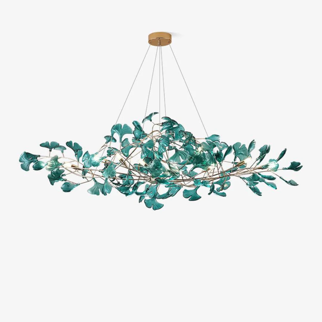 Authentic Acrylic Ginkgo Leaf Chandelier Prestigious